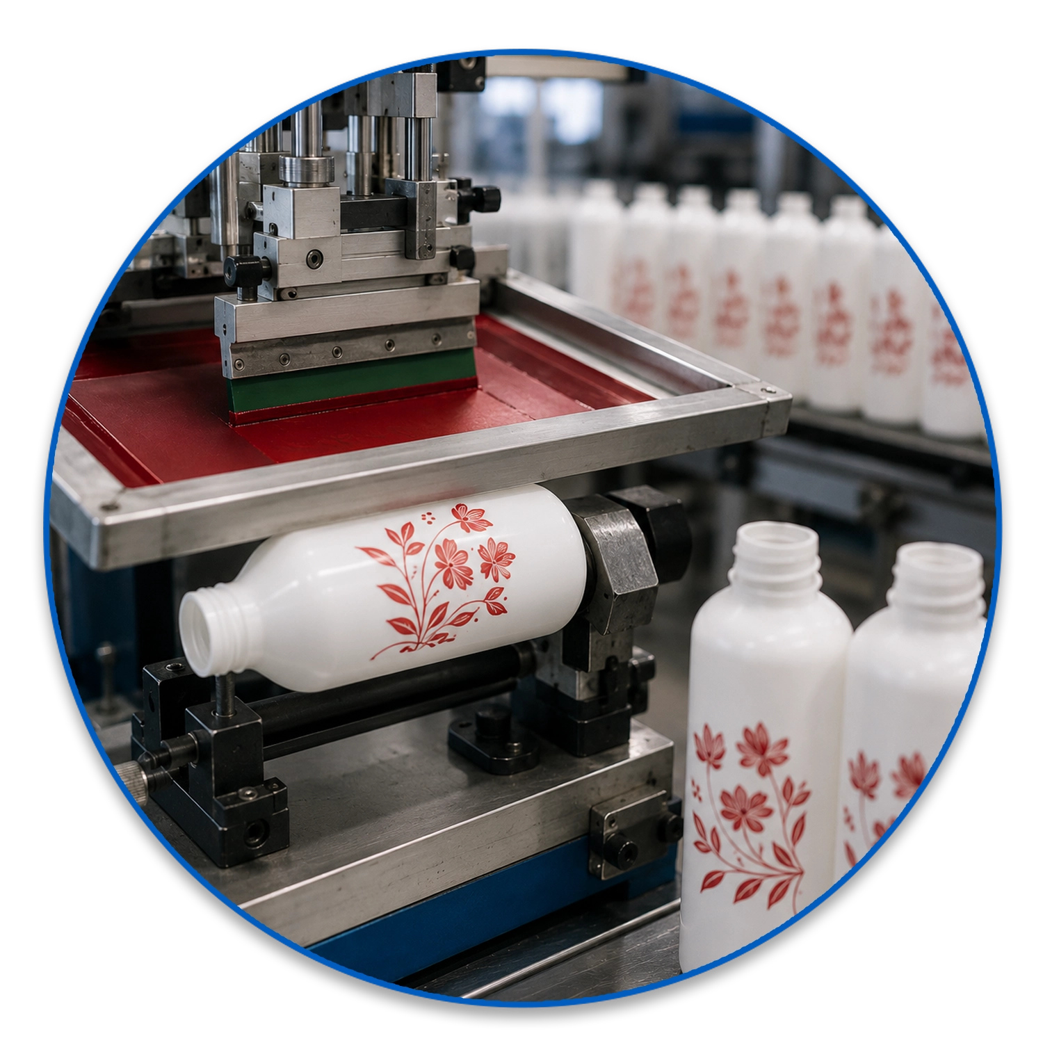 Silkscreen Printing for Plastic Bottles
