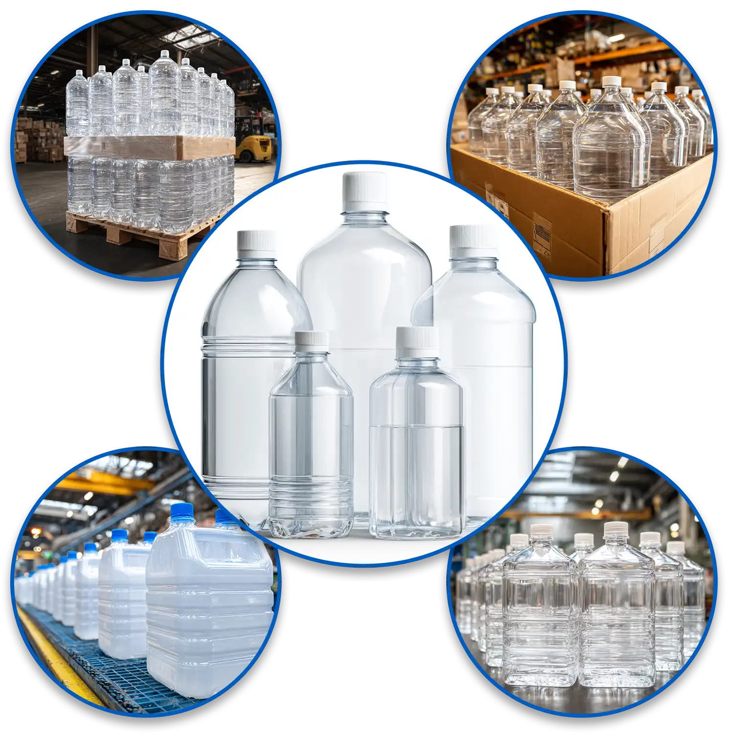Industrial Bottle Bubble Graphic Hero V2 Industrial Chemical PET bottles
