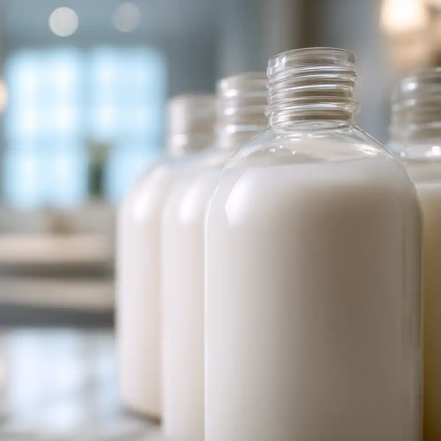 PET Bottles Filled With Lotion