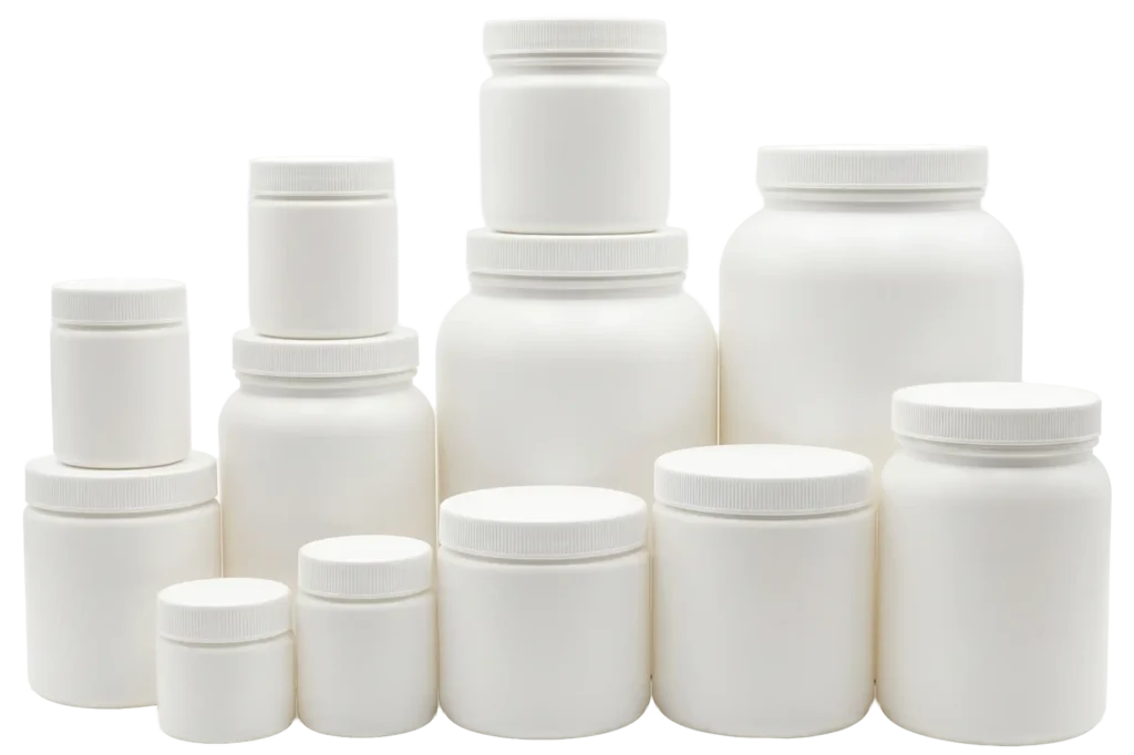 Various Sizes of Wide Mouth HDPE Jars Various Sizes of Wide Mouth HDPE Jars